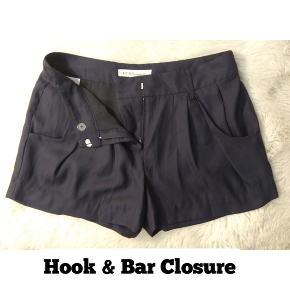 Stormy Sky Pleated Trouser Shorts by BCBGeneration - Picture 3 of 6